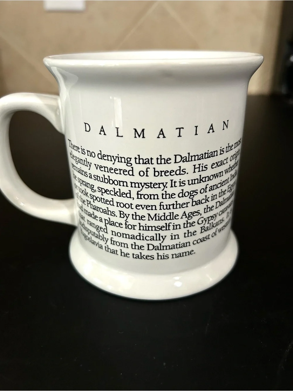 White Dalmatian Dog Ceramic Mug - Classic Pet Design - Picture 2 of 4